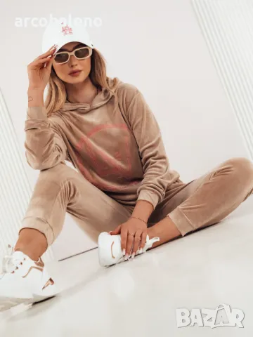 Дамски кадифен комплект от две части VIP PRIVATE, 5цвята , снимка 4 - Комплекти - 47405041