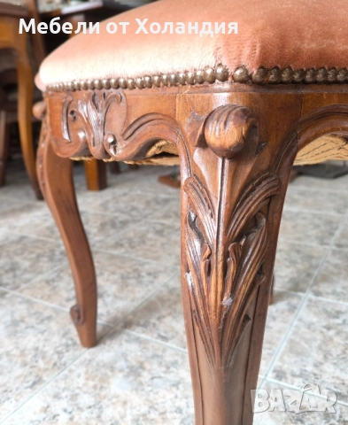 2 бр. френски стола с дърворезба, снимка 6 - Столове - 52038676