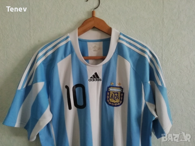 Argentina Lionel Messi Adidas оригинална тениска фланелка Аржентина Меси , снимка 5 - Тениски - 52919324