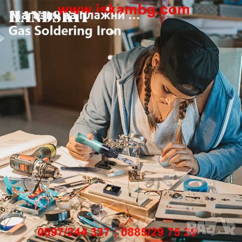 Газов поялник и горелка - 2в1 - MT-100, снимка 4 - Други стоки за дома - 28576429