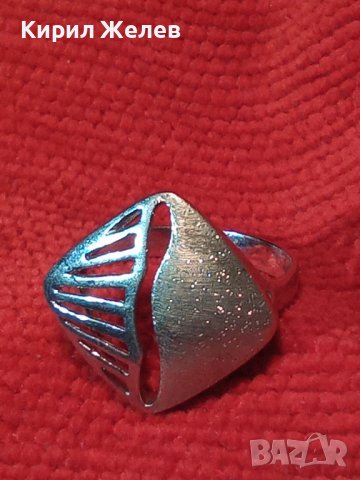 ВИНТИДЖ СРЕБЪРЕН АРТ ПРЪСТЕН СРЕБРО 925 АЖУРНА МАЙСТОРСКА ИЗРАБОТКА - АНГЛИЯ 25801