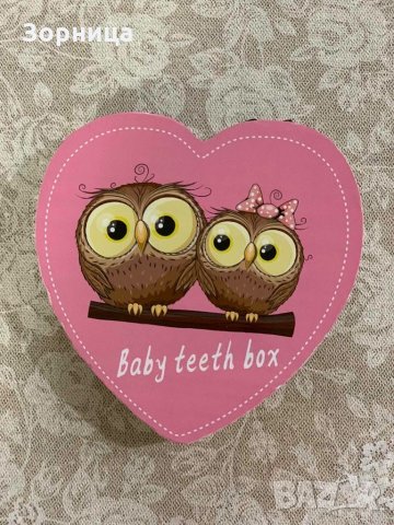 Дървена кутия за съхранение на детски млечни зъбки, снимка 2 - Други - 27127430