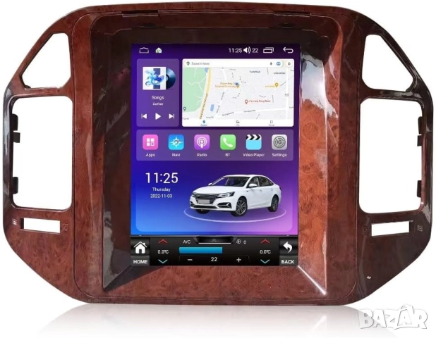 Мултимедия за Mitsubishi Pajero, Android, Навигация, V60 V68, V73, вертикална Tesla, махагон, плеър