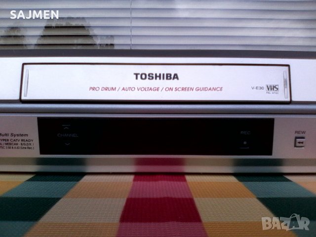 TOHCIBA VE-30  vhs записващо видео , снимка 7 - Плейъри, домашно кино, прожектори - 26679922