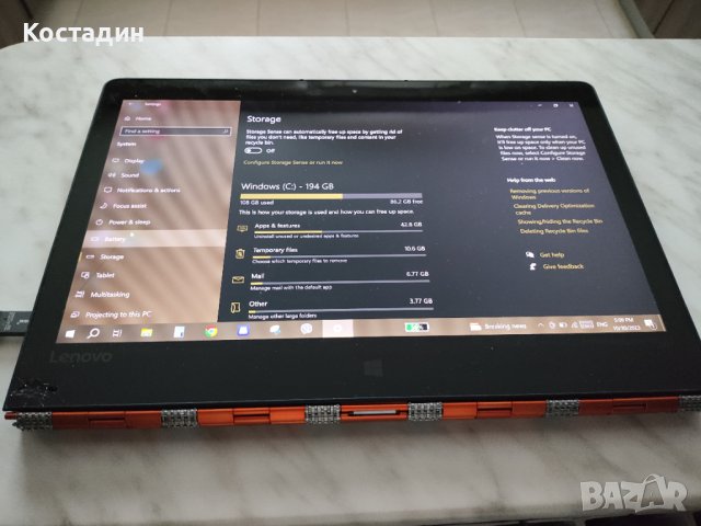 Лаптоп Lenovo yoga 900, 13.3 инча, I5, 8 ram, снимка 6 - Лаптопи за работа - 43670100