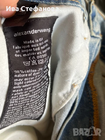 Разкошни къси дамски  дънкови бермуди панталони  тип пеперуда Alexander Wang, снимка 5 - Къси панталони и бермуди - 41210867