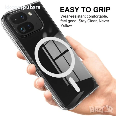 Google Pixel 9 Pro Fold 5G Magnetic Case TPU+Acrylic / MagSafe Удароустойчив Калъф и Протектор, снимка 5 - Калъфи, кейсове - 51122166