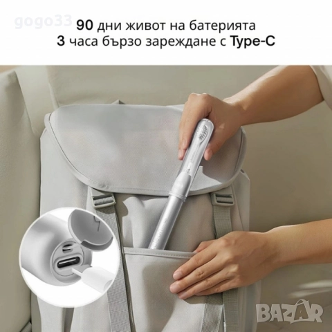 Електрическа четка за зъби Oclean X Ease Pro, 1бр. накрайник, 5 режима, снимка 7 - Други - 51340686