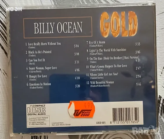 Billy Ocean - Gold CD (Compilation) 1993, снимка 2 - CD дискове - 48343891
