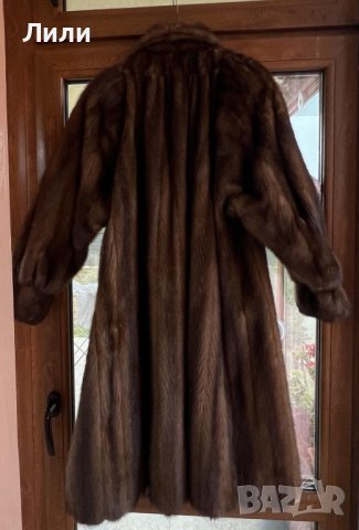 Палто от визон, тъмнокафяв, супер запазен, БЕЗПЛАТНА ДОСТАВКА, снимка 4 - Палта, манта - 43283660