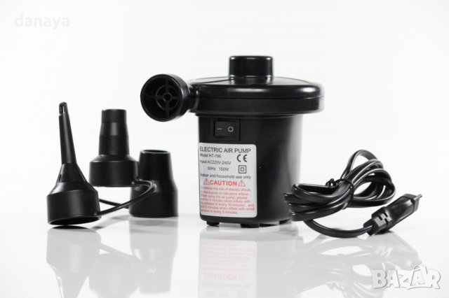 2881 Електрическа помпа за надуване помпа за дюшеци и матраци, 230V, снимка 12 - Надуваеми легла - 36734106