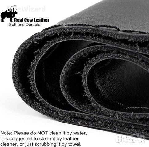 SEG Direct тапицерия за волан 37-39 см. от телешка кожа черен цвят НОВА, снимка 4 - Аксесоари и консумативи - 43353801