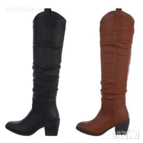 Дамски ботуши над коляното, 2цвята 