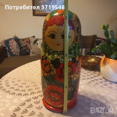 Руска матриошка 12броя 33см голямата, снимка 4 - Антикварни и старинни предмети - 52094927