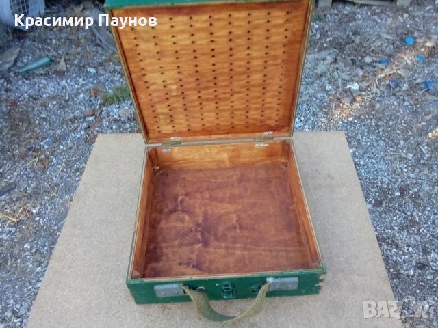 Стар дървен куфар за инструменти, снимка 12 - Куфари с инструменти - 38196845