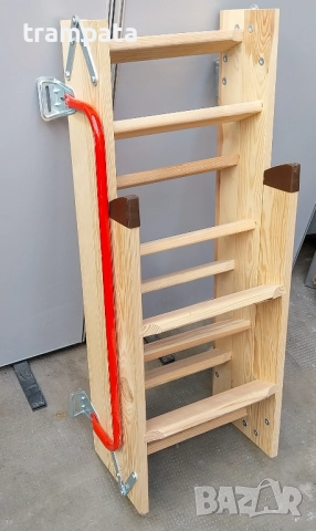 НАЙ ДОБРАТА ОФЕРТА НОВА Дървена сгъваема таванска стълба 2,5м 