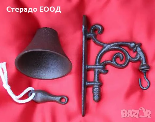 ЧУГУНЕНА КАМБАНКА "ЦВЕТЕ", снимка 2 - Декорация за дома - 47692590