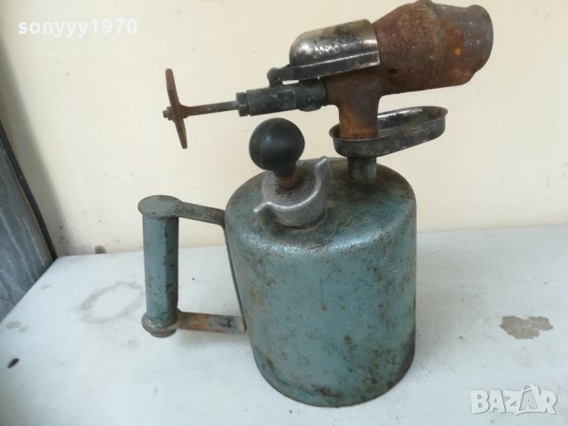 бензинова лампа-синя/сива 0204211634, снимка 3 - Колекции - 32399280