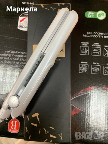 Мини преса за изправяне и накъдряне / Преса за къса коса, снимка 3 - Преси за коса - 52050229