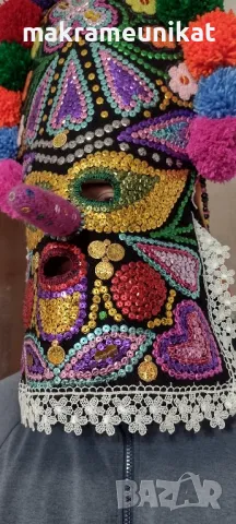 Кукерска маска, гугла, уникат, арт, ръчна изработка, декорация , снимка 9 - Декорация за дома - 41588628