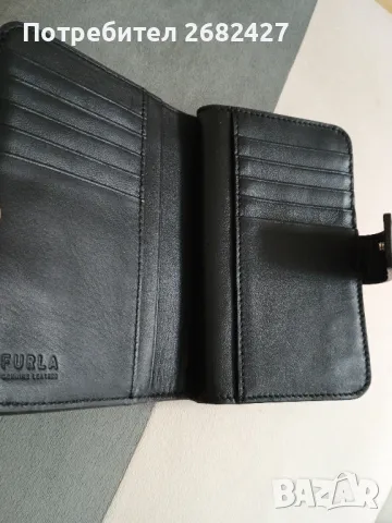 Кожен портфейл Furla дамски в черно

, снимка 2 - Чанти - 47658950