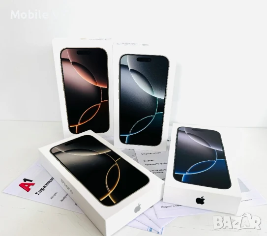НОВ! iPhone 16 Pro 128GB Desert / White Titanium 24м.ГАРАНЦИЯ!, снимка 1