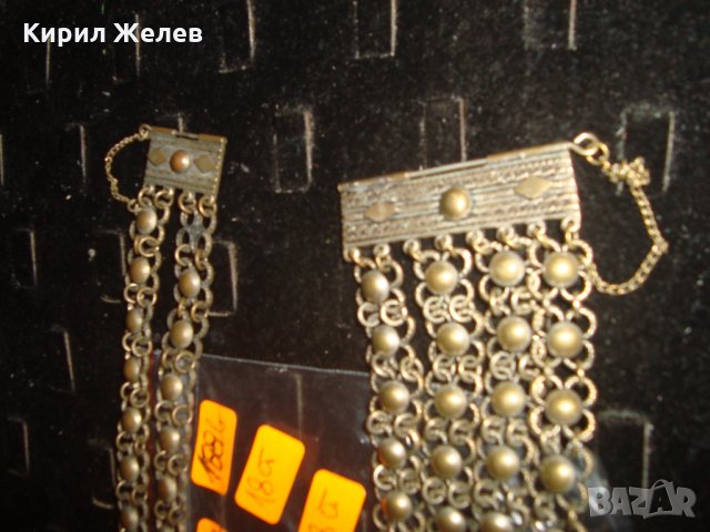 19 Век 2 ПОСРЕБРЕНИ БРОНЗОВИ ВЪЗРОЖДЕНСКИ ЕТНО ГРИВНИ РЪЧНА МАЙСТОРСКА ПЛЕТКА с ЩИФТ за НОСИИ 46827, снимка 7 - Антикварни и старинни предмети - 33215991