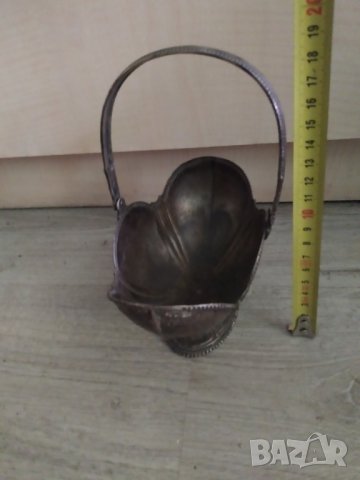 стара метална купа,бонбониера арт деко, снимка 4 - Други ценни предмети - 40528740