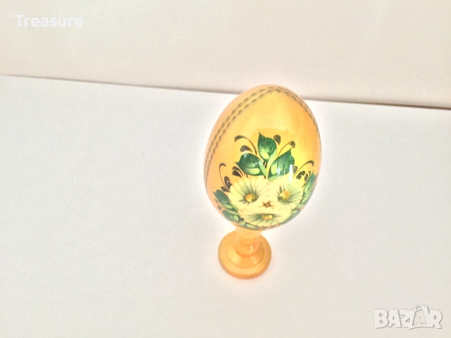 Великденско яйце, дървено №1 - златисто, снимка 12 - Декорация за дома - 38194686