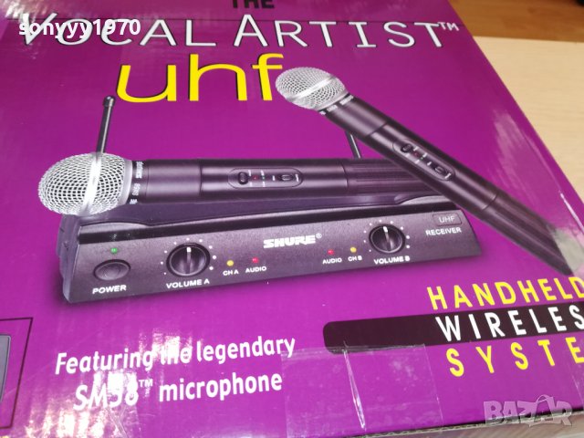 ★ █▬█ 0 ▀█▀ ★ SHURE MIC WIRELESS X2 3110220904, снимка 5 - Микрофони - 38506594