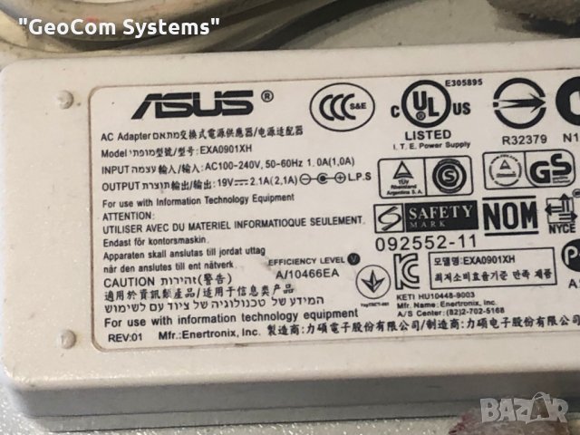ASUS EXA0901XH оригинално зарядно (19V,2.1A,40W,комплект), снимка 2 - Захранвания и кутии - 26441606
