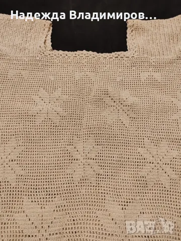 Блузка, плетена на една кука , снимка 4 - Други - 48579496