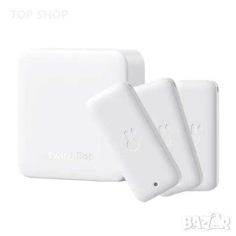 Смарт контролен блок + 3x SwitchBot Hub Mini сензор, бял