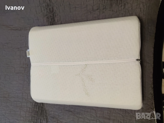 Възглавница с анатомична извивка с мемори пяна , снимка 4 - Възглавници - 52892515