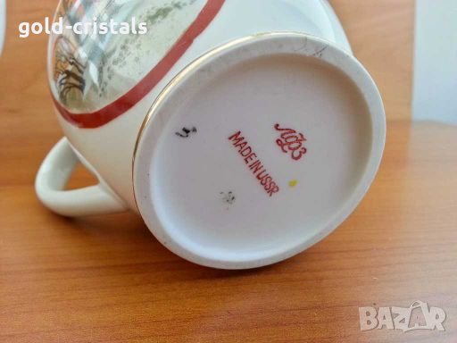 Руски порцелан лфз чайник и латиера , снимка 5 - Антикварни и старинни предмети - 28623080