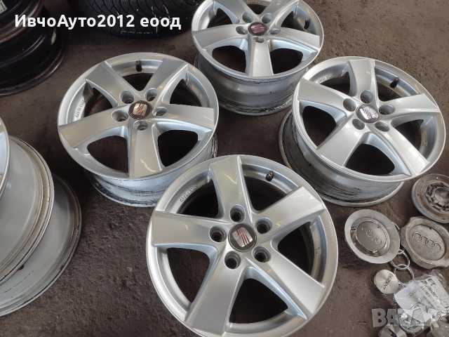 Алуминиеви джанти 15 Seat leon vw skoda audi, снимка 5 - Гуми и джанти - 52141770