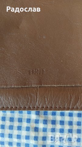 стар кожен калъф BRAUN, снимка 4 - Портфейли, портмонета - 43940599