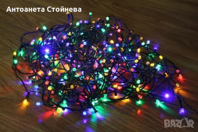 Коледни лампички: Кристал с удължител 10 Метра , 100 Лампи, снимка 5 - Декорация за дома - 47929952