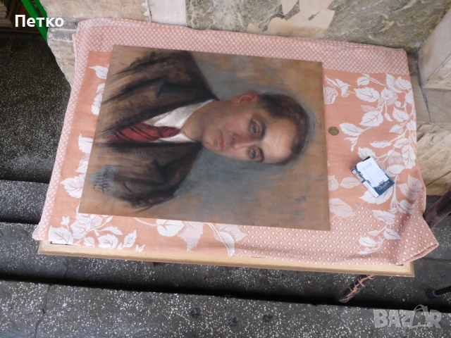 Стара картина  1946 г   58 / 48 см, снимка 11 - Антикварни и старинни предмети - 53397570