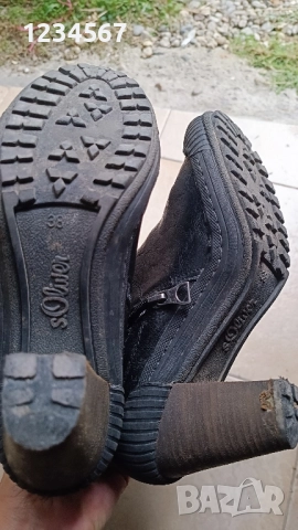 Дамски боти 38 номер s.Oliver черни еко кожа, снимка 4 - Дамски боти - 52192259