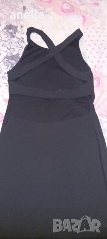 Дамска черна рокля с гол гръб, снимка 5 - Рокли - 38371515