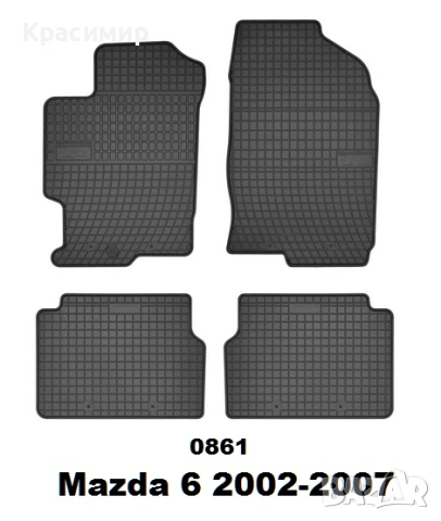 Гумени стелки за Mazda 6 2002-2007г