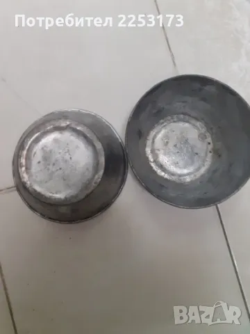 Стари купи за хранене от бакър,лот., снимка 5 - Декорация за дома - 34792505