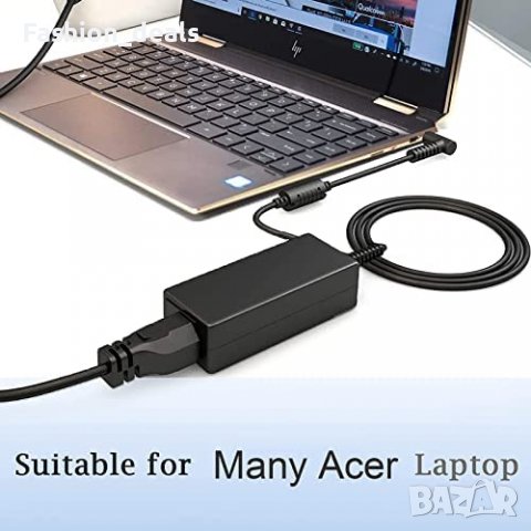 Ново зарядно 65W за лаптоп Acer Aspire Стенен адатпер захранващ кабел , снимка 7 - Друга електроника - 40133106