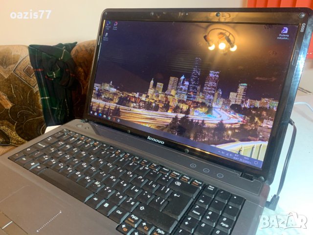 Лаптоп 15,6 ин LENOVO G 550  ideapad  2 х 2,8  ghz SSD   LED като НОВ ! , снимка 2 - Лаптопи за работа - 43553862