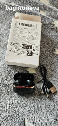 Нови черни слушалки Wosd, снимка 2 - Безжични слушалки - 50230280