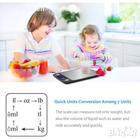 2018 Кухненска везна с LCD дисплей, снимка 6 - Други стоки за дома - 44126295