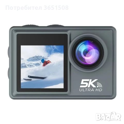 Екшън камера 5К ultra HD, снимка 1 - Камери - 43861925