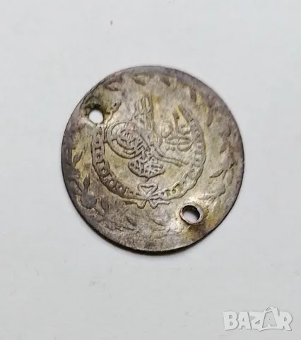 20 пари 1808 Тугра във венец на 3/4 /без точки под венеца/ "٢٢", снимка 2 - Нумизматика и бонистика - 47949129