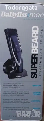 Babyliss Beard Trimmer Машинка Тример за Брада Различни Дължини 1-15мм Мъже Подарък, снимка 9 - Електрически самобръсначки - 49398873